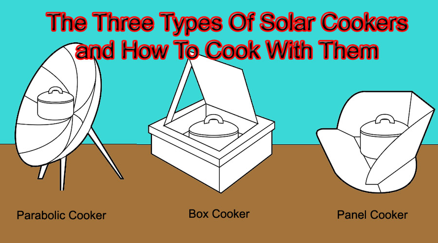 three types of solar cookers